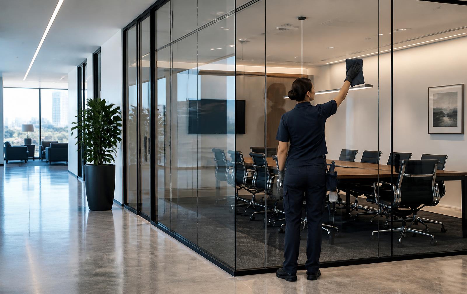 Bureau contemporain entretenu
